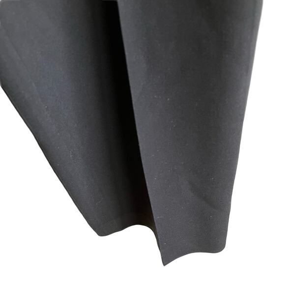 Theory Crepe Flare Leg Pants Size 8 Black Office Business Academia Work Preppy - Picture 6 of 11